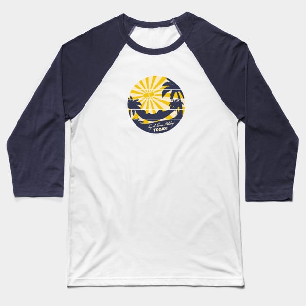 Brave New World - Soma Holiday Baseball T-Shirt by BalancedFlame